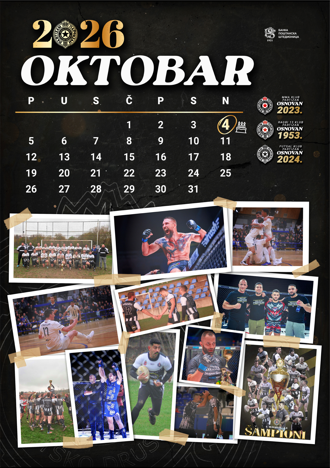 Calendar for October 2026